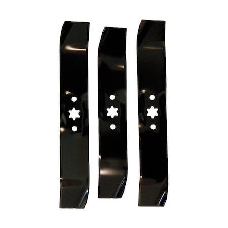 Mtd MTD Genuine Parts Side-Discharge 46 in. 3-in-1 Mower Blade Set For Riding Mowers 3 pk 490-110-M118